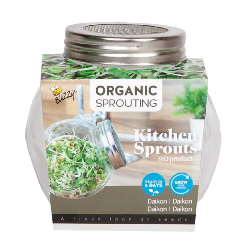Buzzy® Organic Sprouting pot Daikon BIO