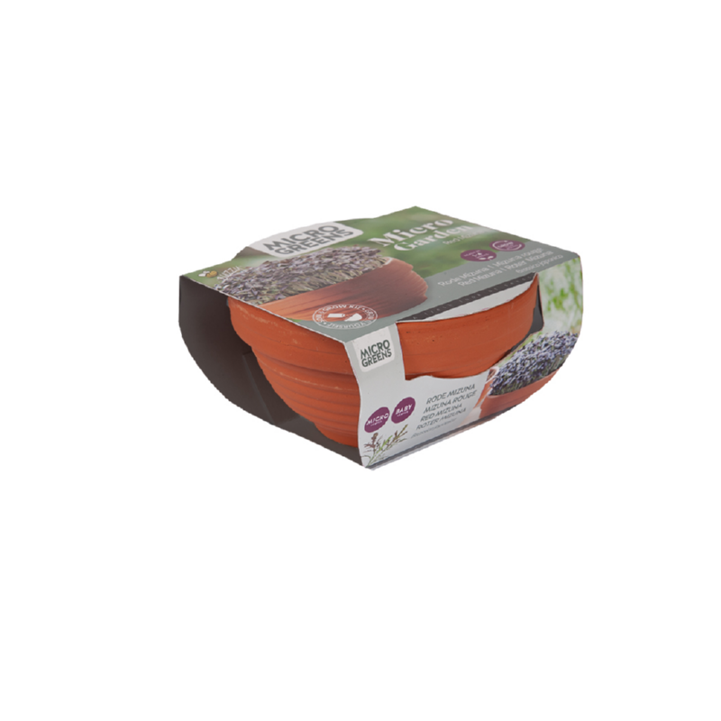 Buzzy® Microgreens Terracotta schaal Rode Mizuna