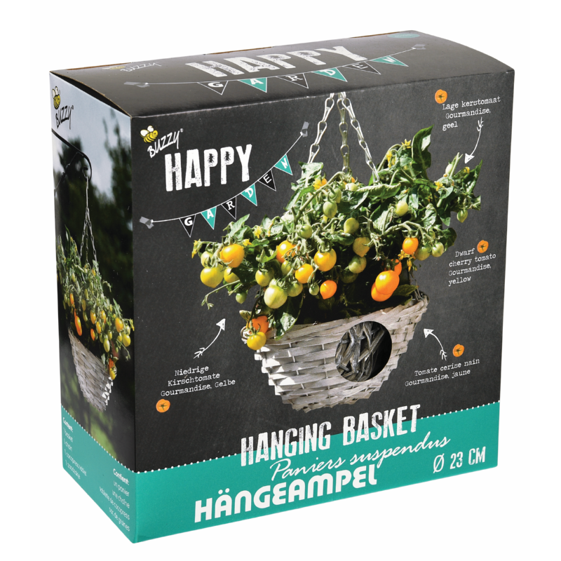 Buzzy® Happy Garden, Paniers Suspendus Tomate Cherry Yellow