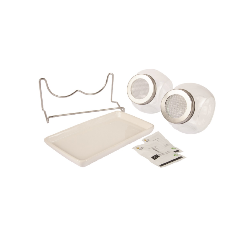 Buzzy® Organic Sprouting Duo pot met schaal BIO