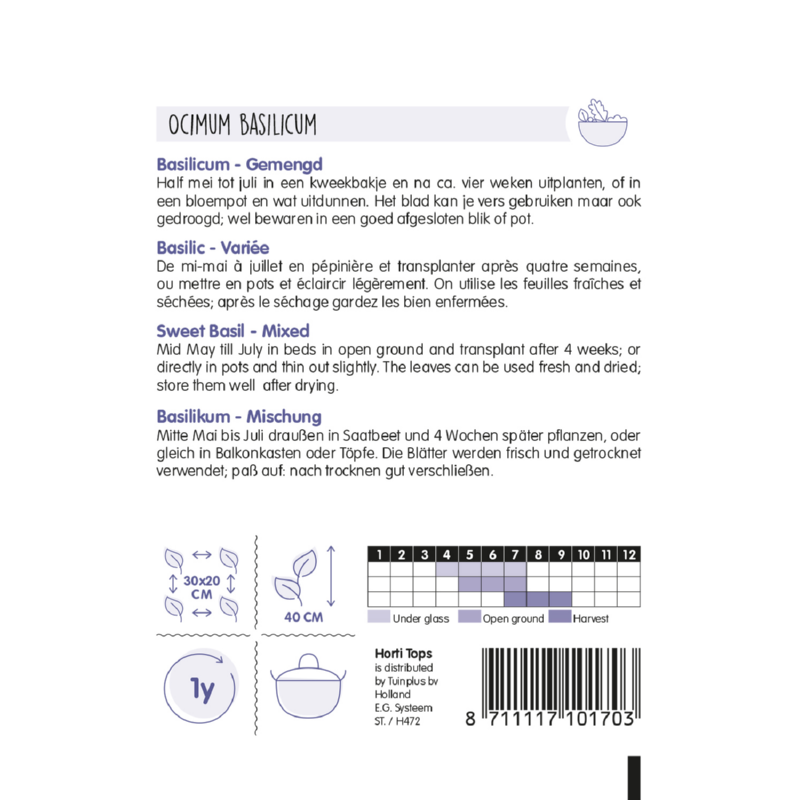 HT Basilicum gemengd