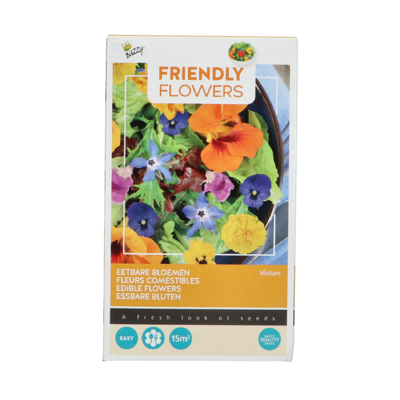 Buzzy® Friendly Flowers Fleurs Comestibles 15m²