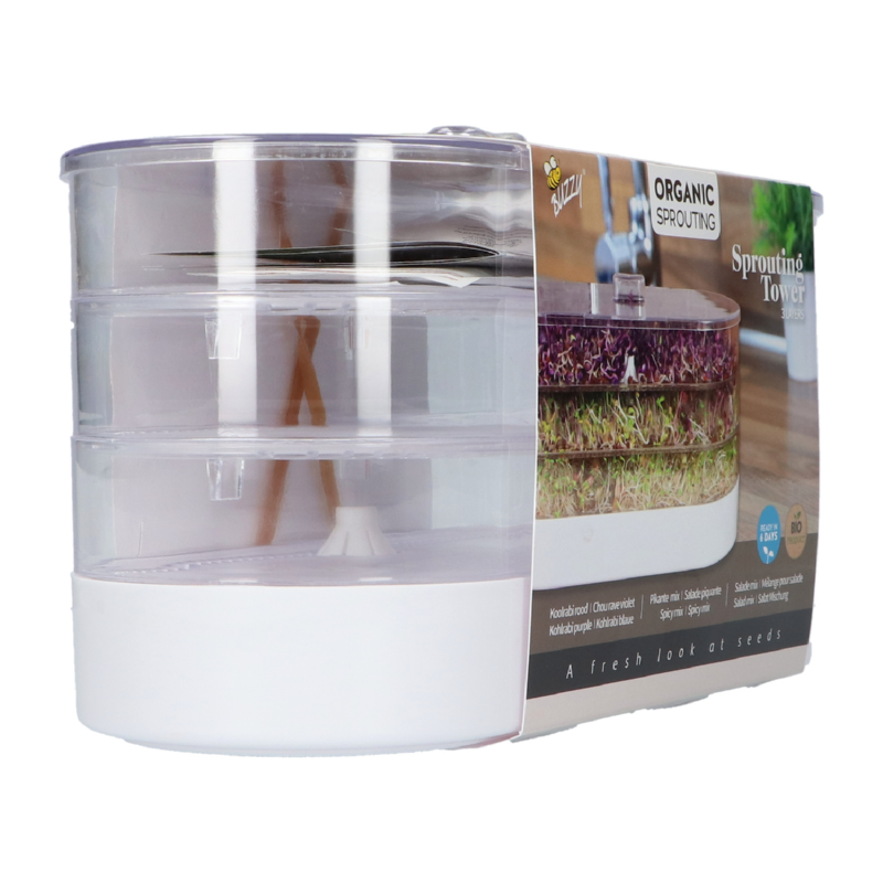 Buzzy® Organic Sprouting Tower 3 laags BIO