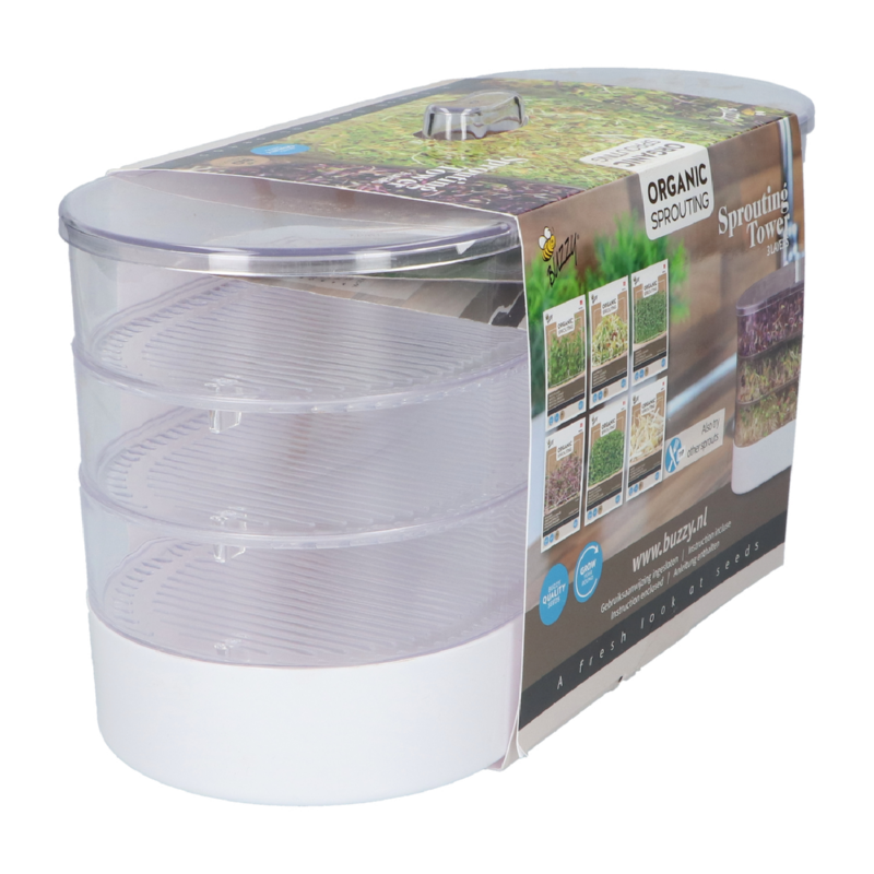 Buzzy® Organic Sprouting Tower 3 laags BIO