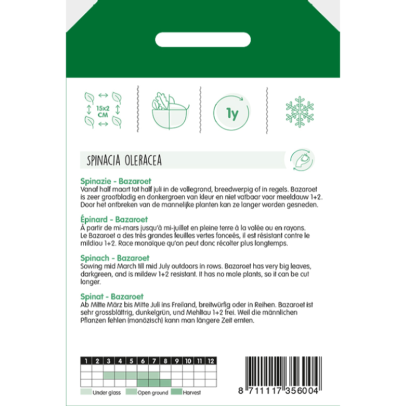 Spinazie Bazaroet, 100g