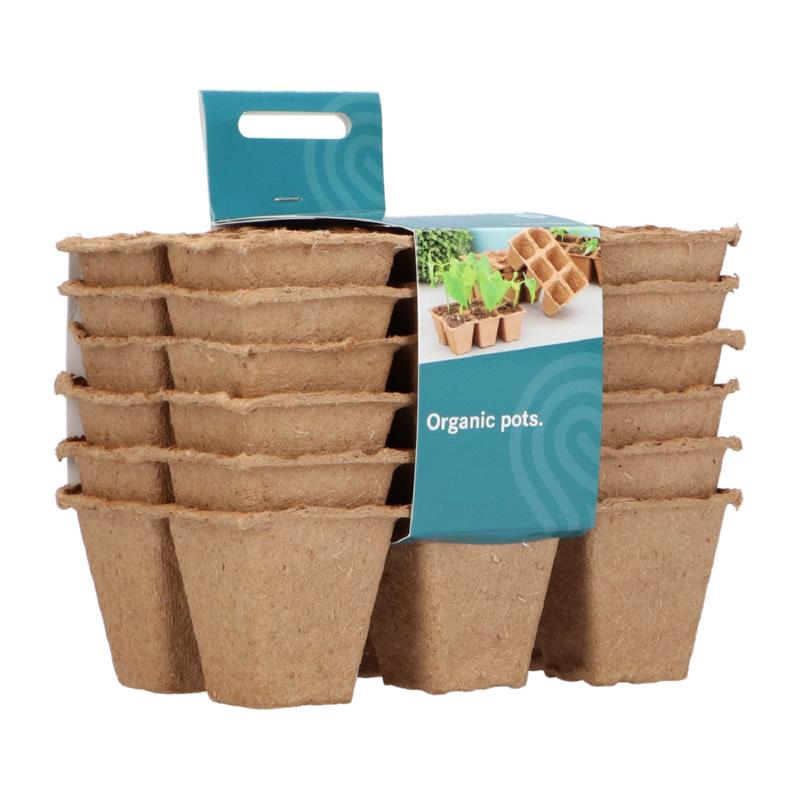 SOGO Biodegradable pots 4x4cm 6 strips à 6pc