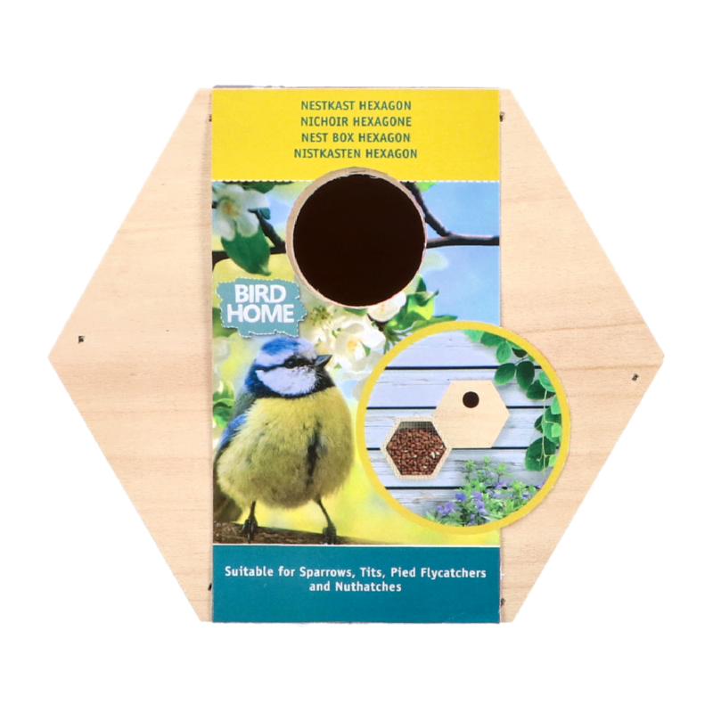 Bûten Home Hexagon Nestbox blue tits