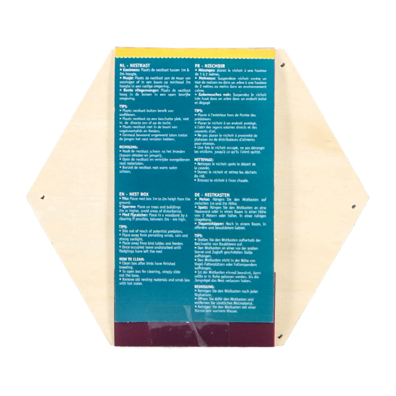 Bûten Home Hexagon Nestbox blue tits