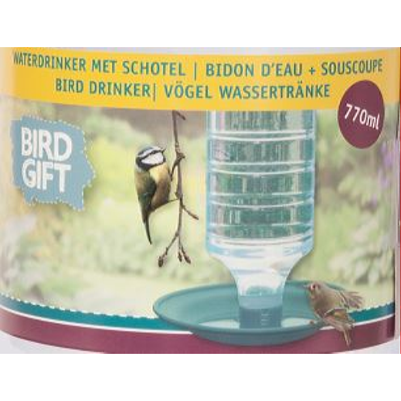 Bird Gift Waterdrinker met Schotel (6)