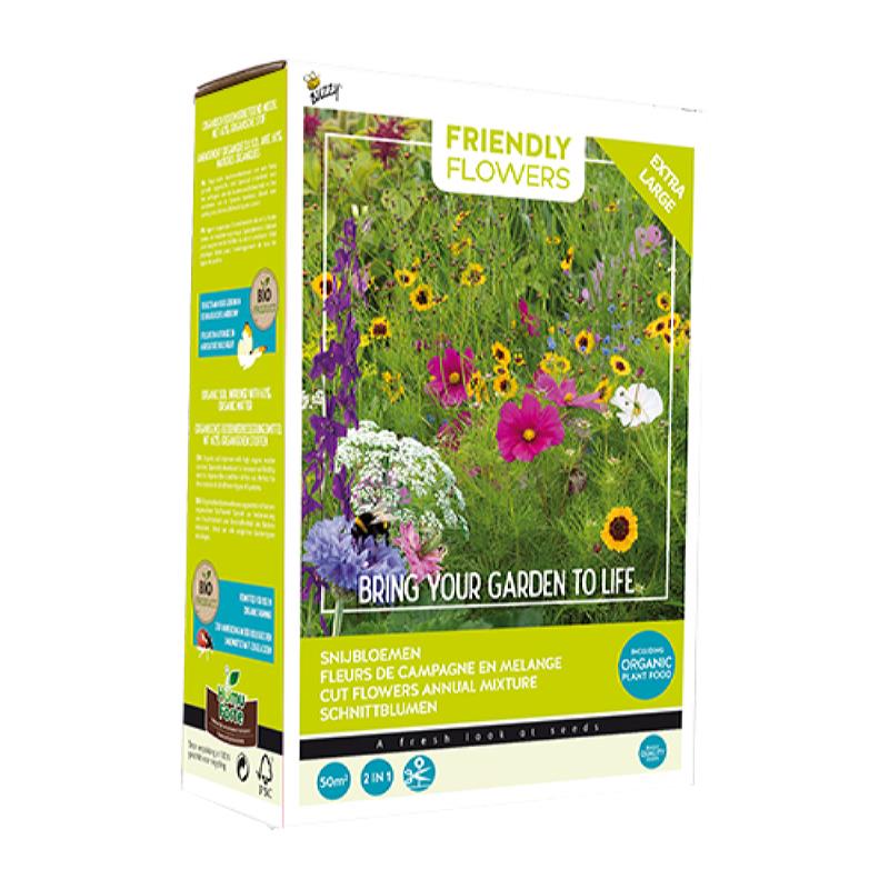 Buzzy® Friendly Flowers XL Snijbloemen 50m²