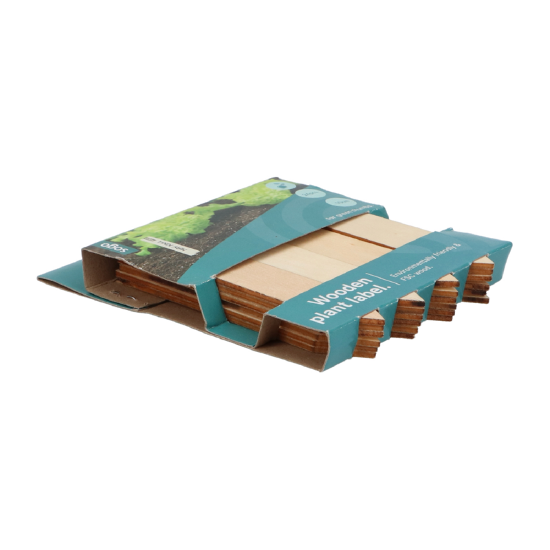 SOGO Houten steeketiket 10cm 24st