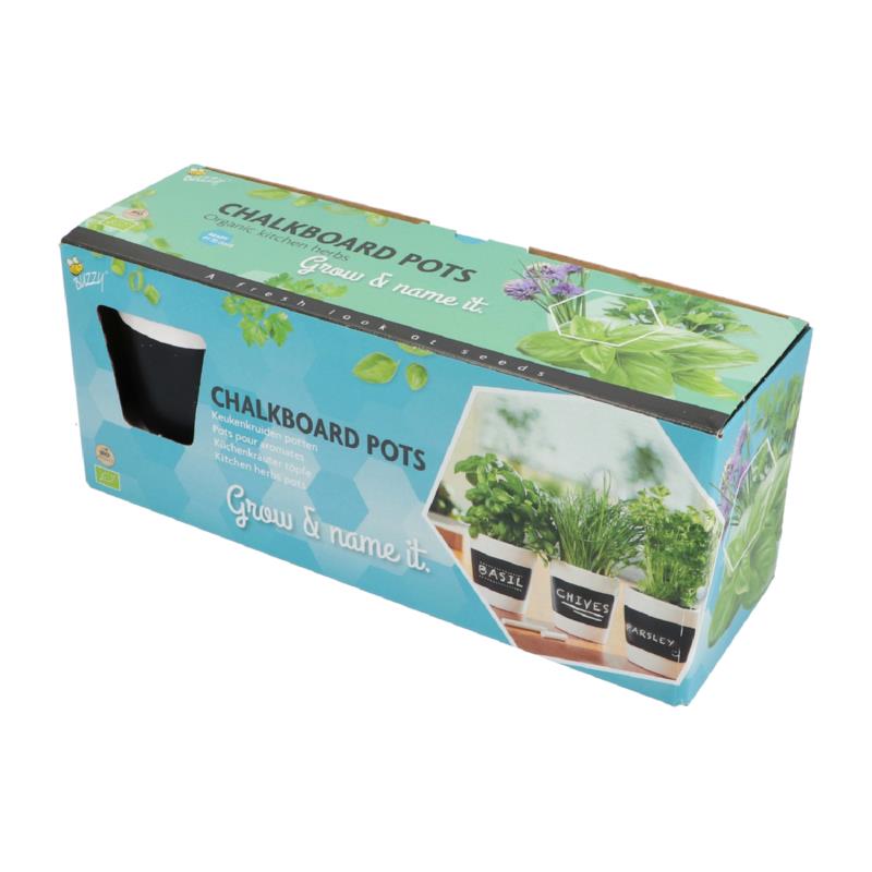 Buzzy® 3 Pots Kit Blanc Aromates (12) (BIO)