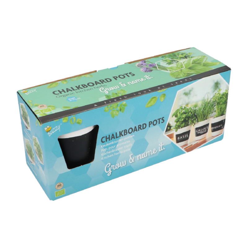 Buzzy® 3 Pots Kit Blanc Aromates (12) (BIO)