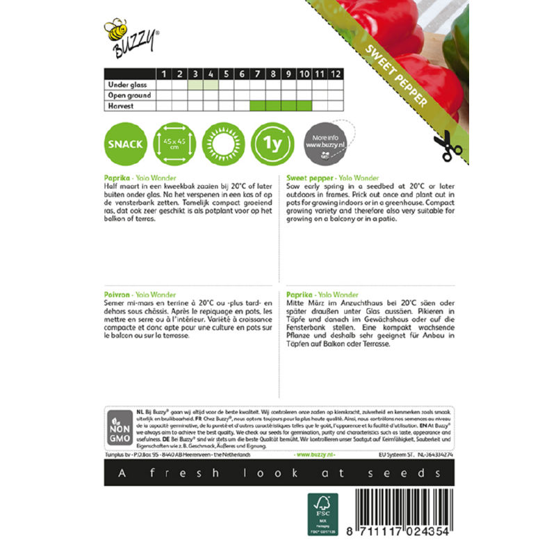 Buzzy® Paprika Yolo Wonder