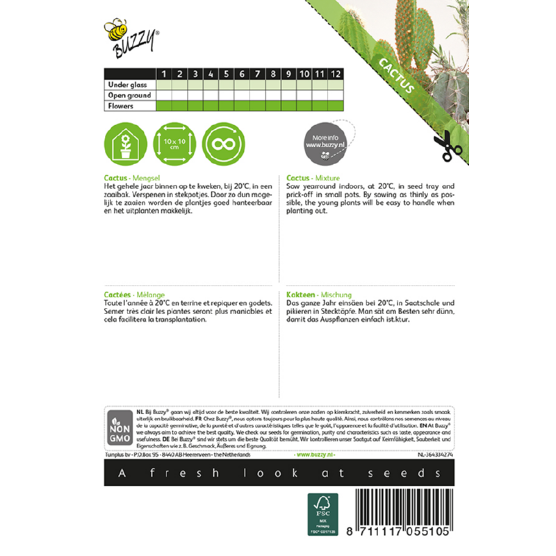 Buzzy® Cactusmengsel Vele soorten