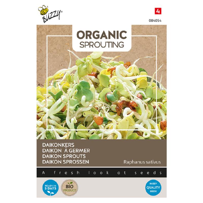 Buzzy® Organic Sprouting Daikonkers  (BIO)