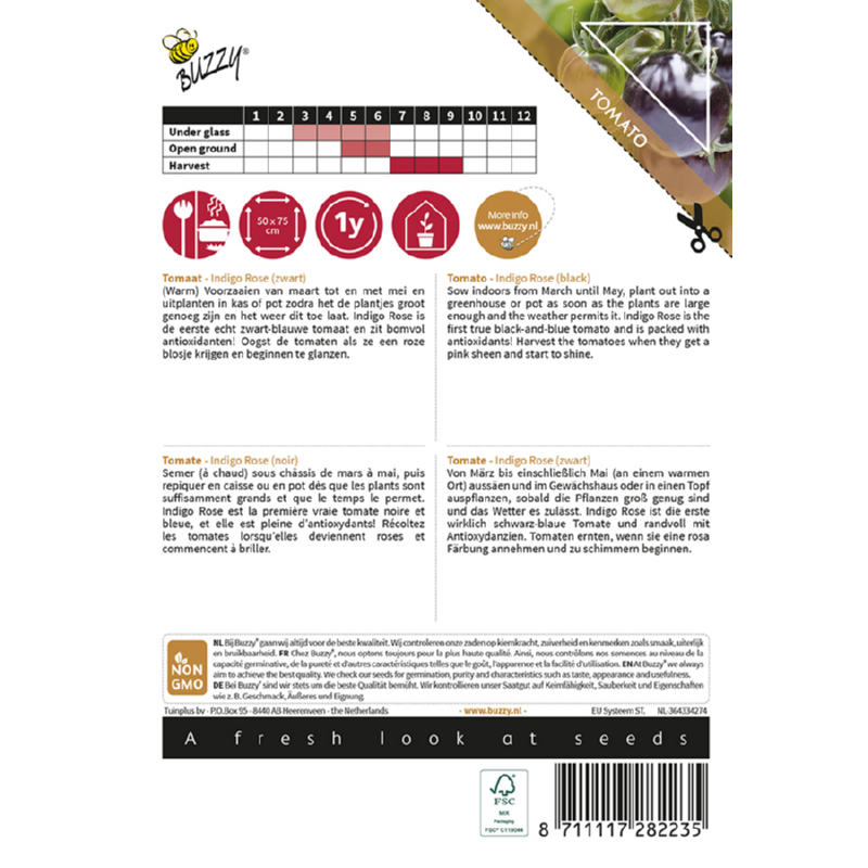 Buzzy® Pomodori, Tomaat Indigo rose (zwart)