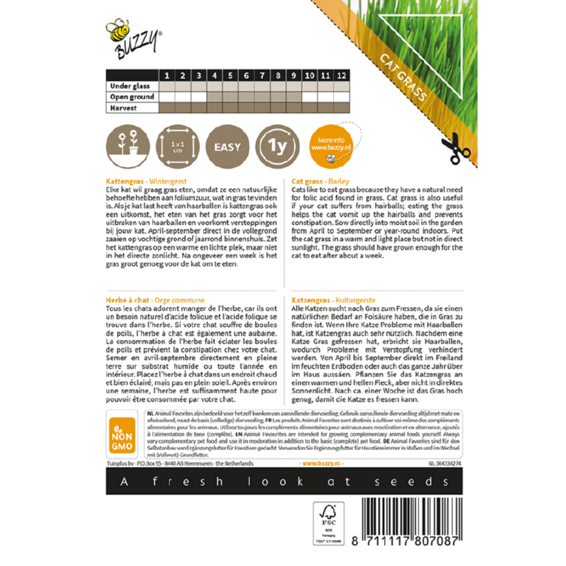 Buzzy® Animal Favorites Kattengras