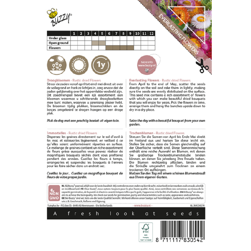 Buzzy® Colourful Bouquets, Rustic dried flowers