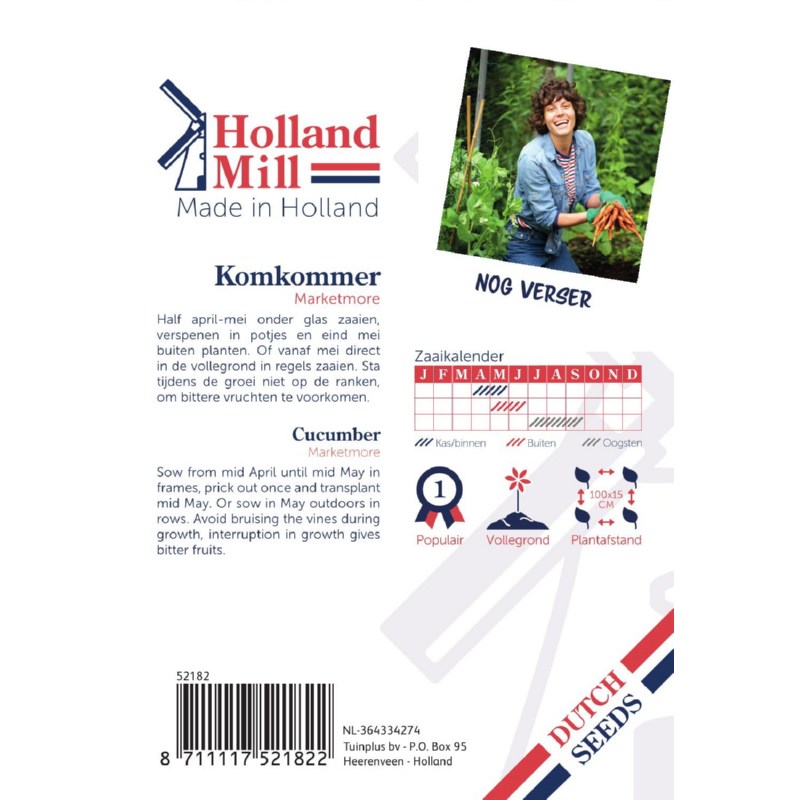 Tuinplus Holland Mill Komkommers Marketmore
