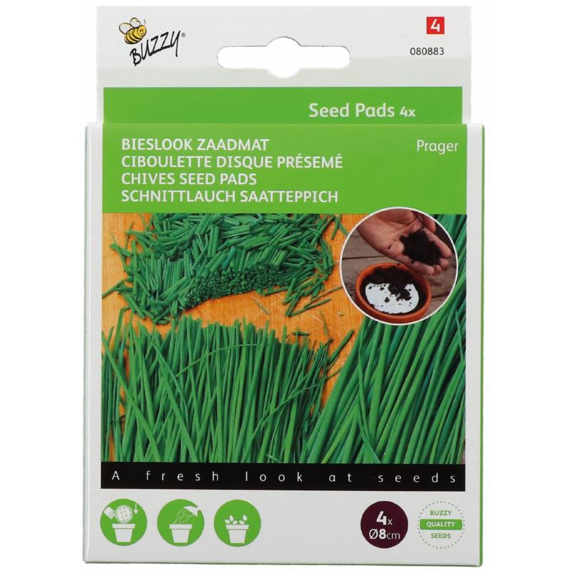 Buzzy® Seedpads Bieslook Prager 4x 8cm