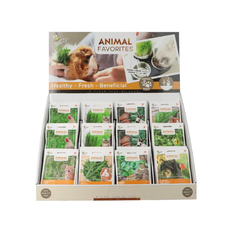 Buzzy® Display Animal Favorites 9 soorten