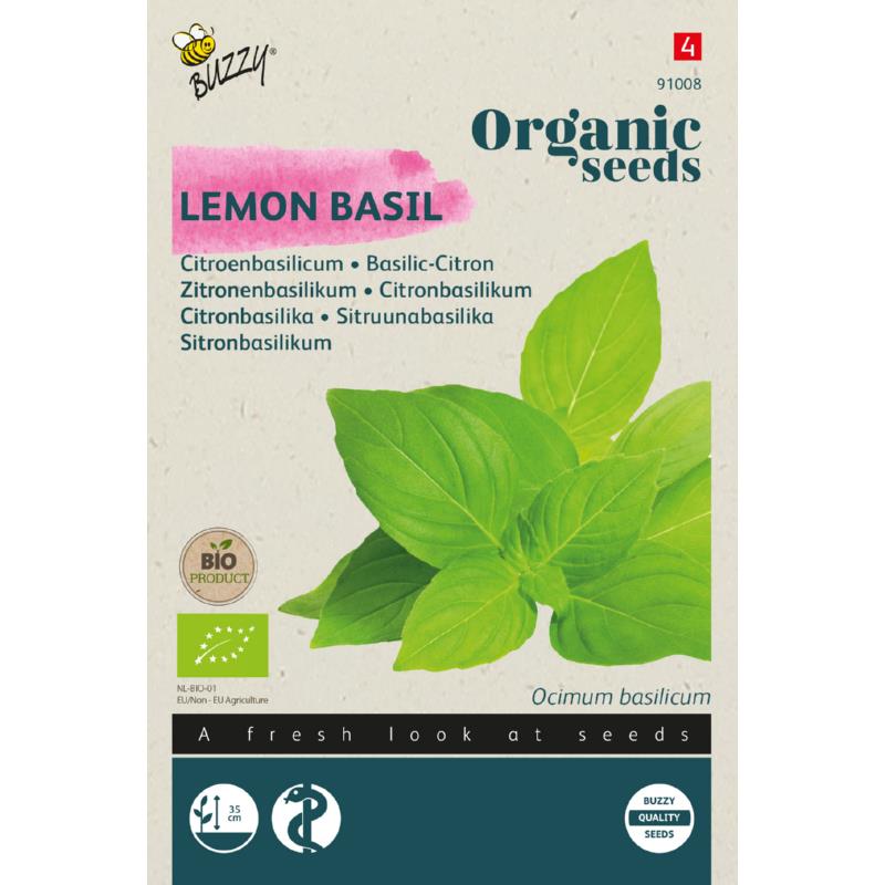 Buzzy® Organic Basilicum Citroensmaak (BIO)