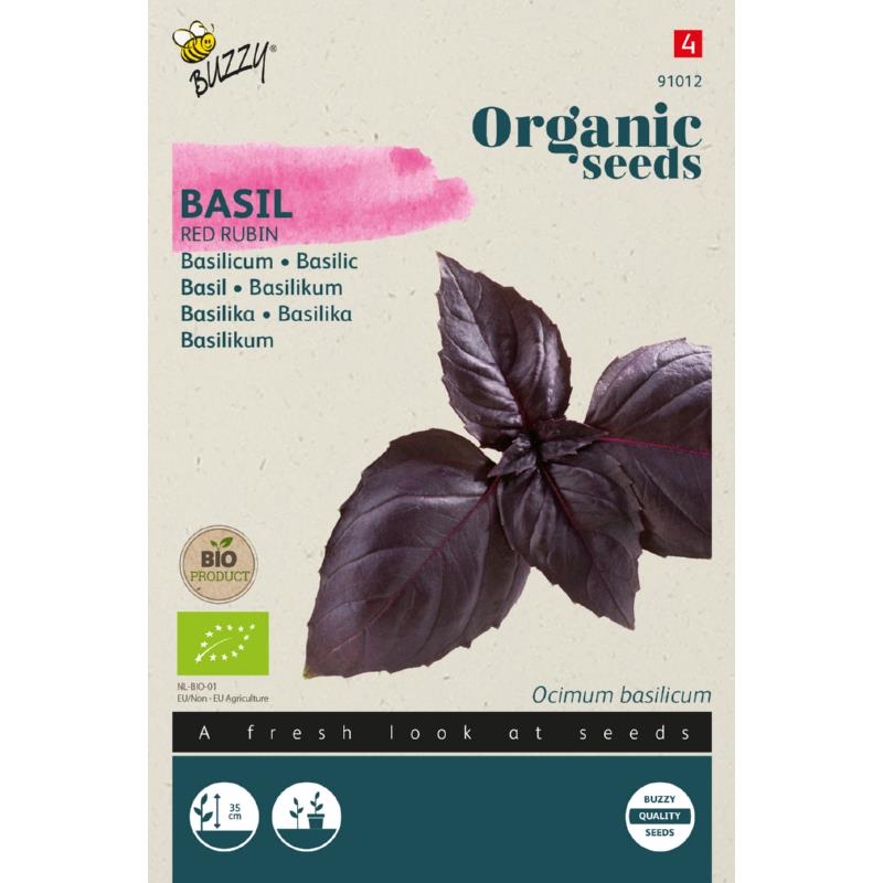 Buzzy® Organic Basilicum Red Rubin (BIO)
