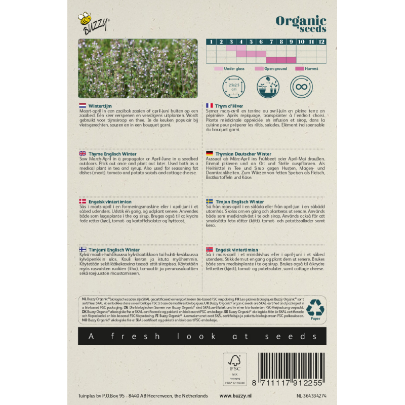 Buzzy® Organic Winter Tijm (BIO)