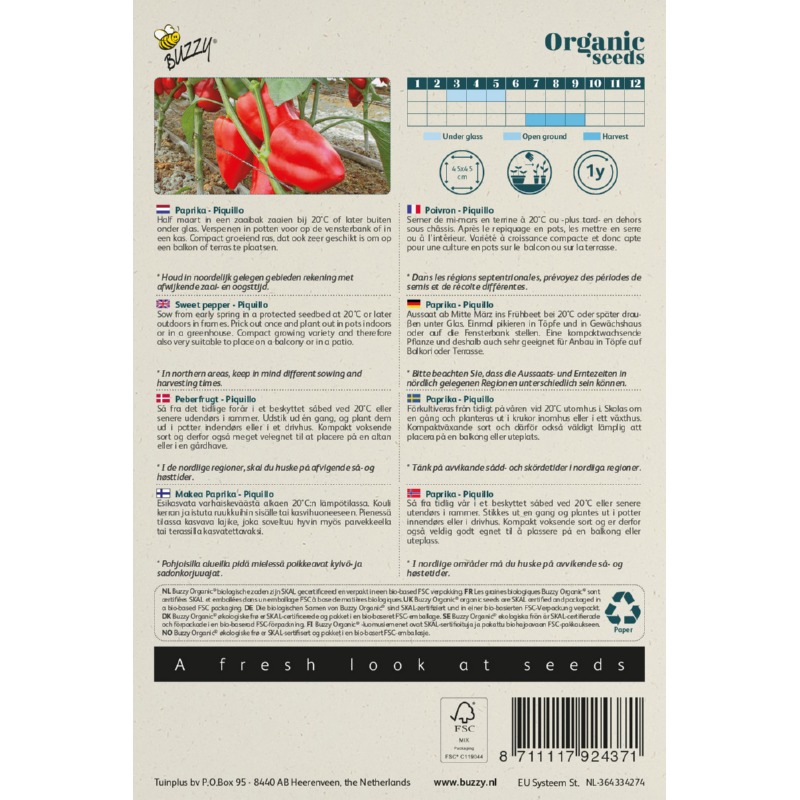 Buzzy® Organic Paprika Piquillo (BIO)