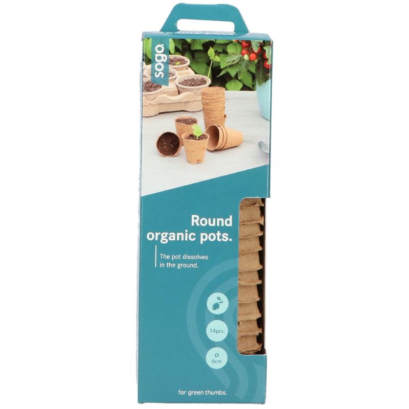 SOGO Biologische Potjes 6cm rond 12st.