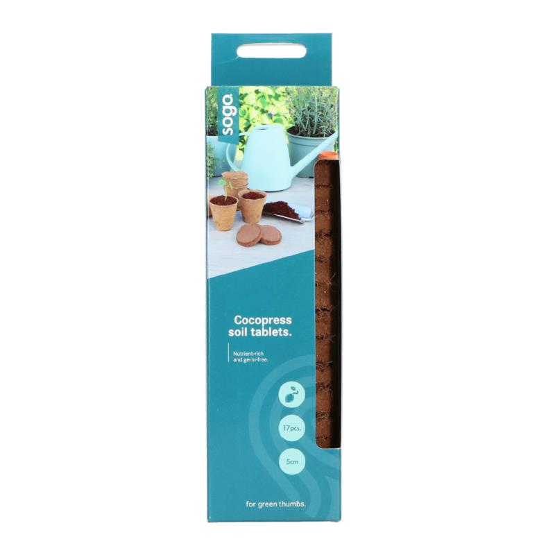 SOGO Cocopress aardetablet 5cm 16st