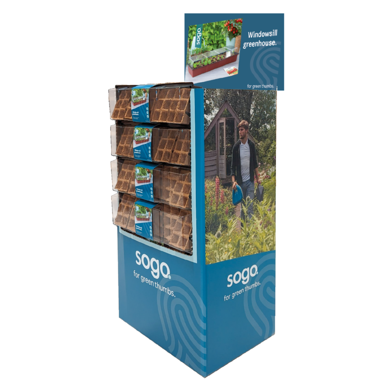 SOGO Vensterbank kweekkas 30 kweekpotjes