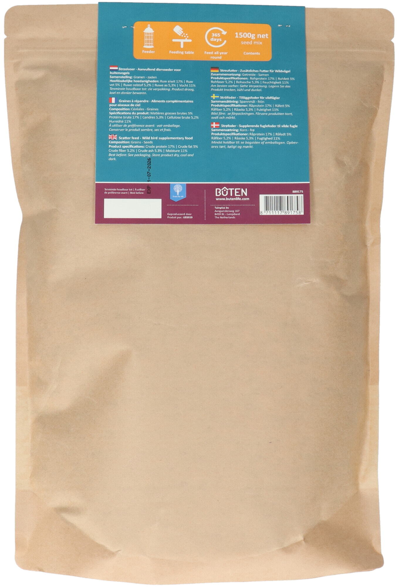 Bûten Food Scatter Feed 1500g
