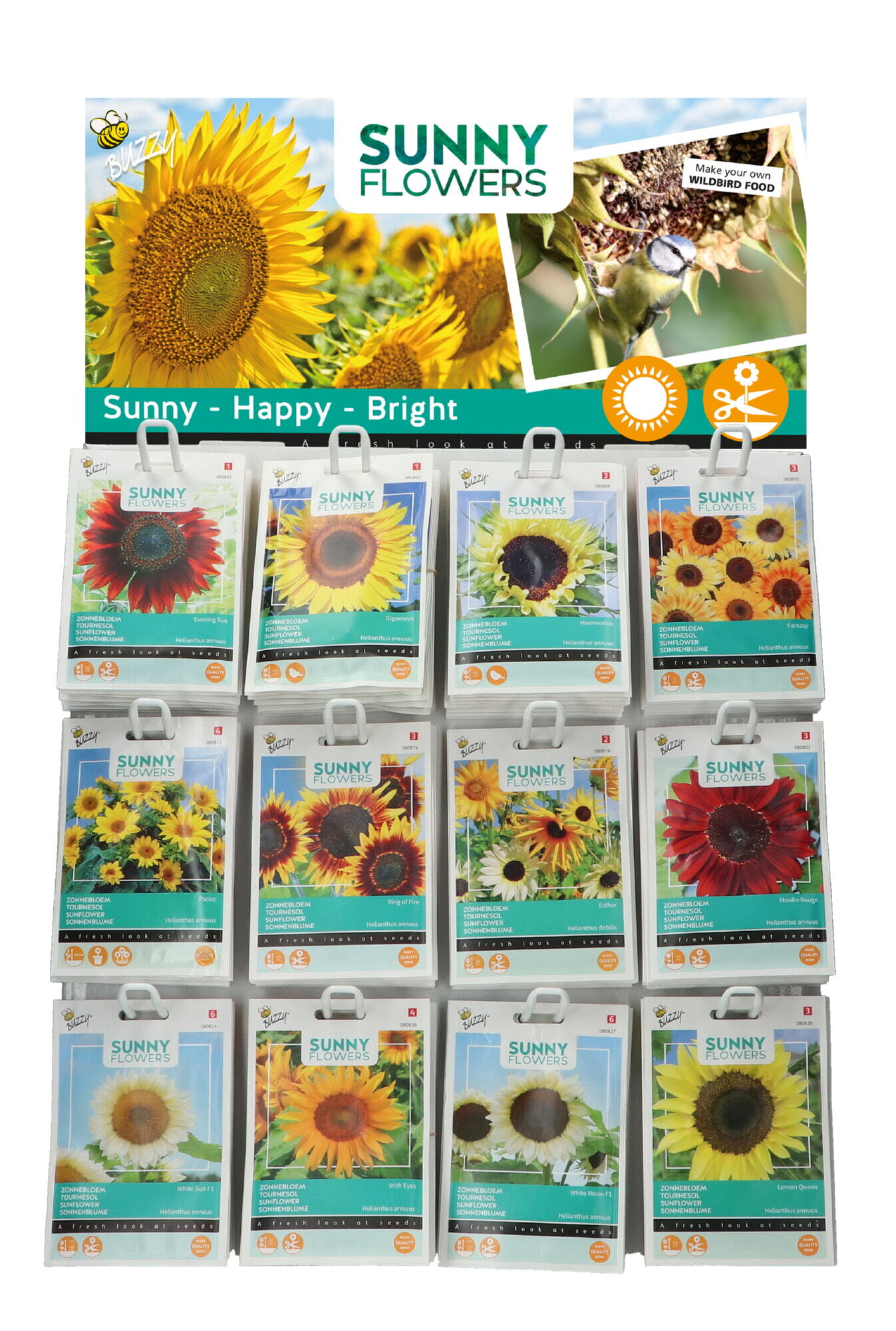 Buzzy® Display Sunny Sunflowers 12x10