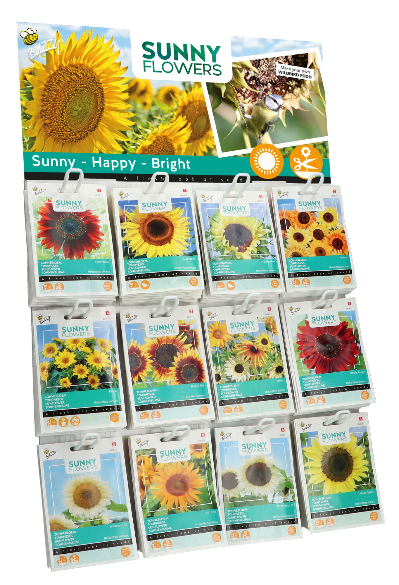 Buzzy® Display Sunny Sunflowers 12x10