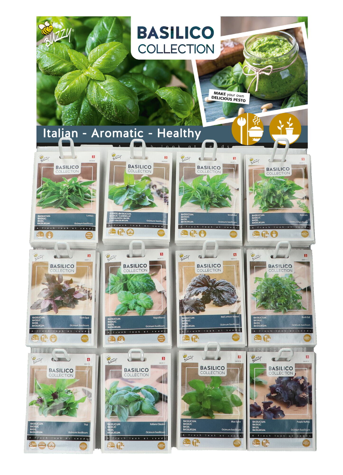 Buzzy® Display Basilico 12x10